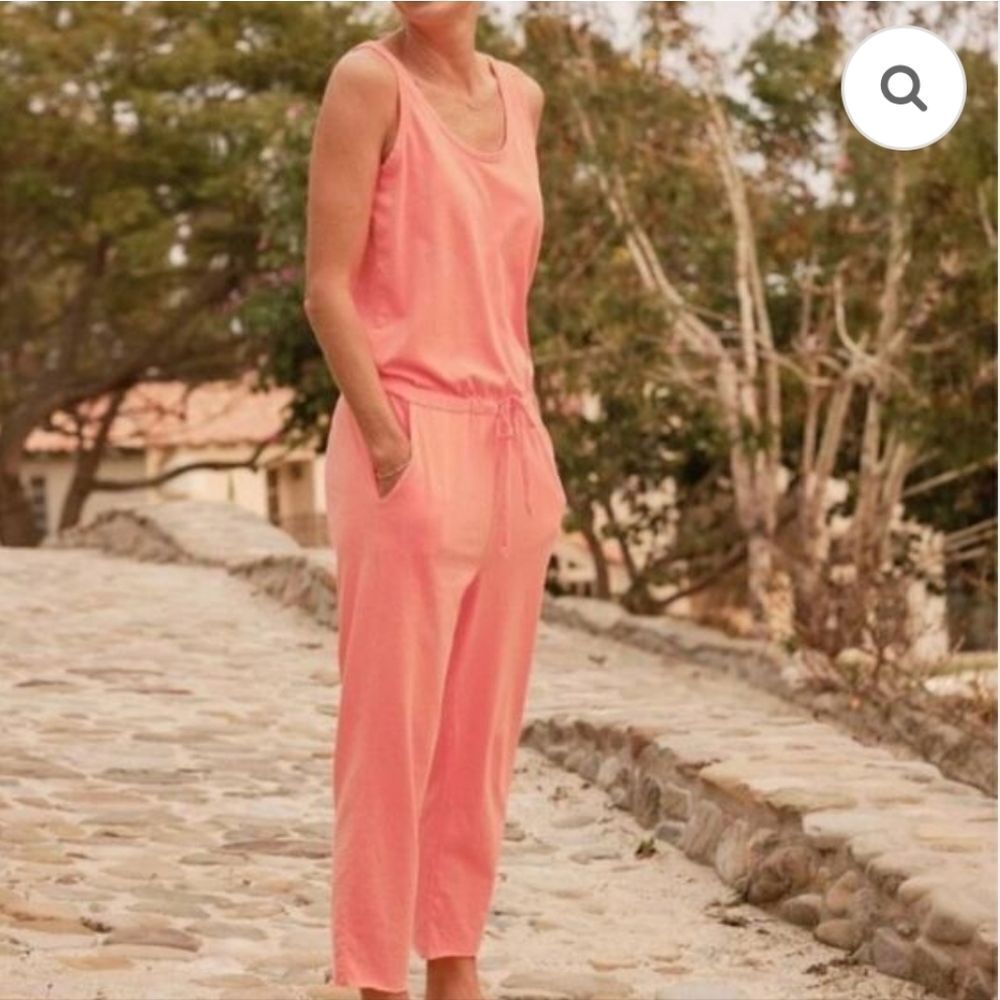 Frank & Eileen Heritage Jersey Jumpsuit Sherbert Size M